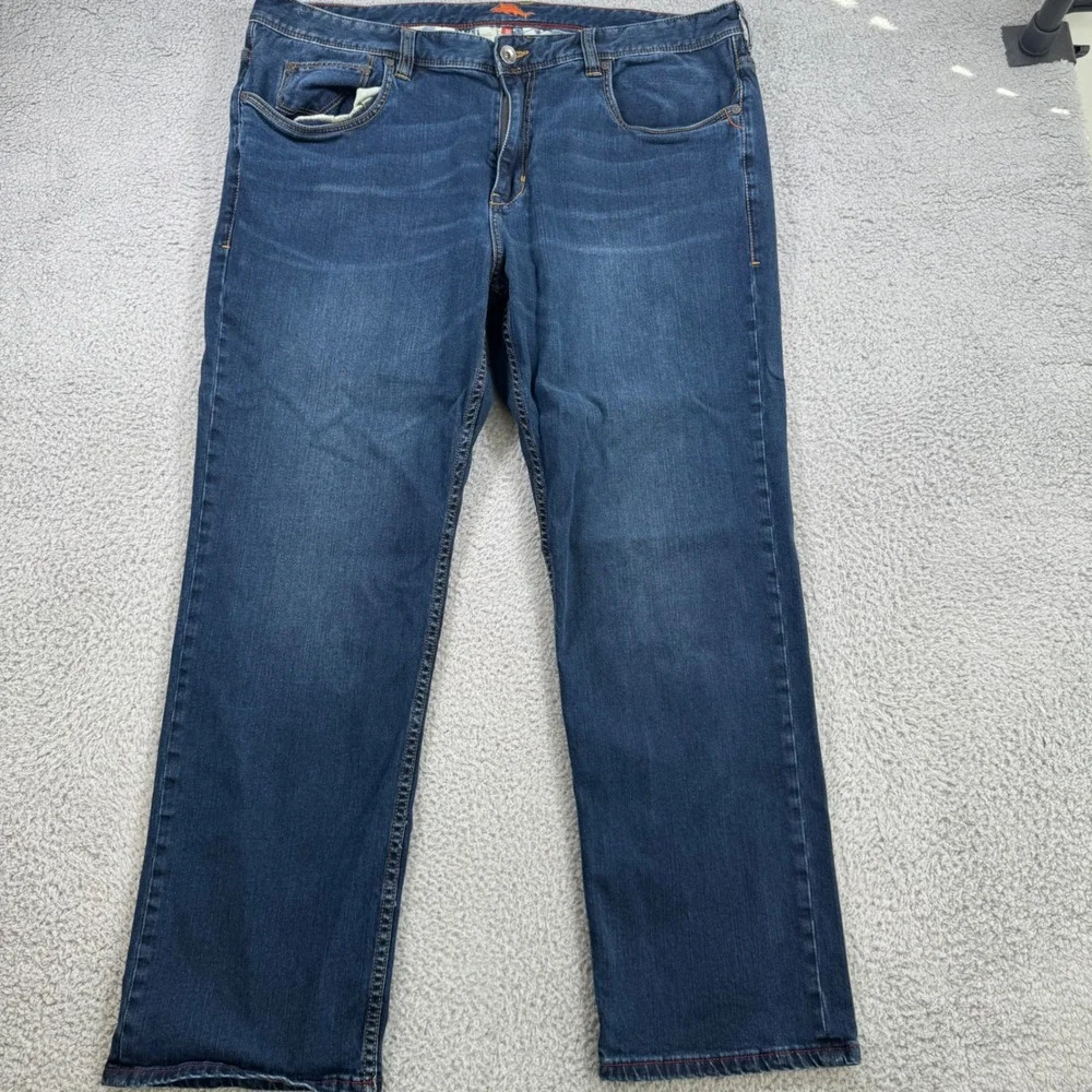 Tommy Bahama Mens Sand Drifter Authentic‎ Straight Jeans 42x29 Dark Wash Indigo